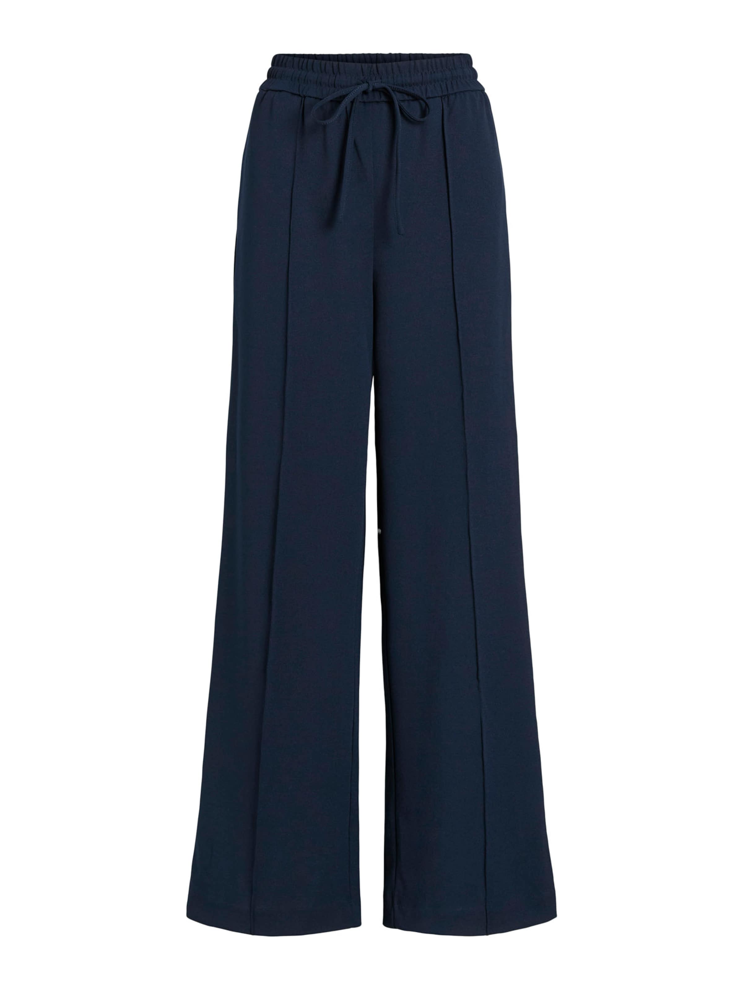 VILA Wide leg Pants 'VICLUA' in Blue: front