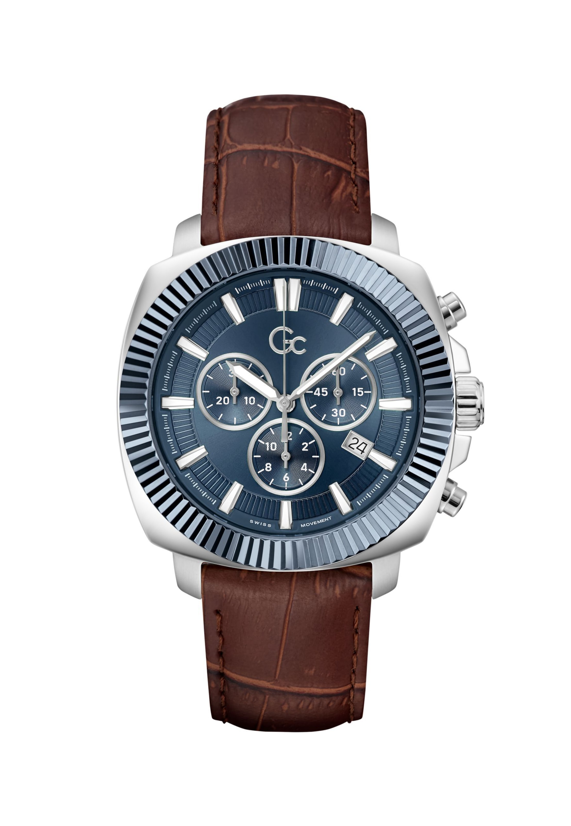Gc Analog watch 'Flair Coussin' in Brown: front
