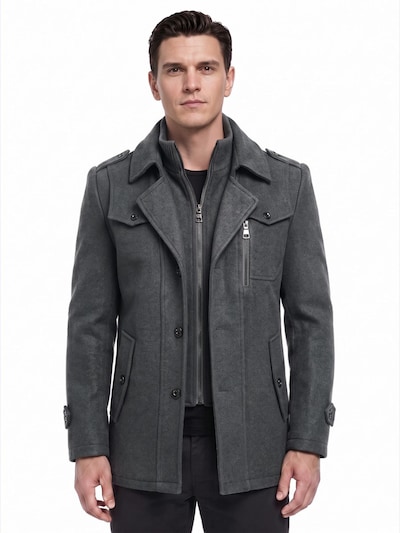 ALLTHEMEN Winter Coat 'Winternacht' in S in Dark grey, Item view