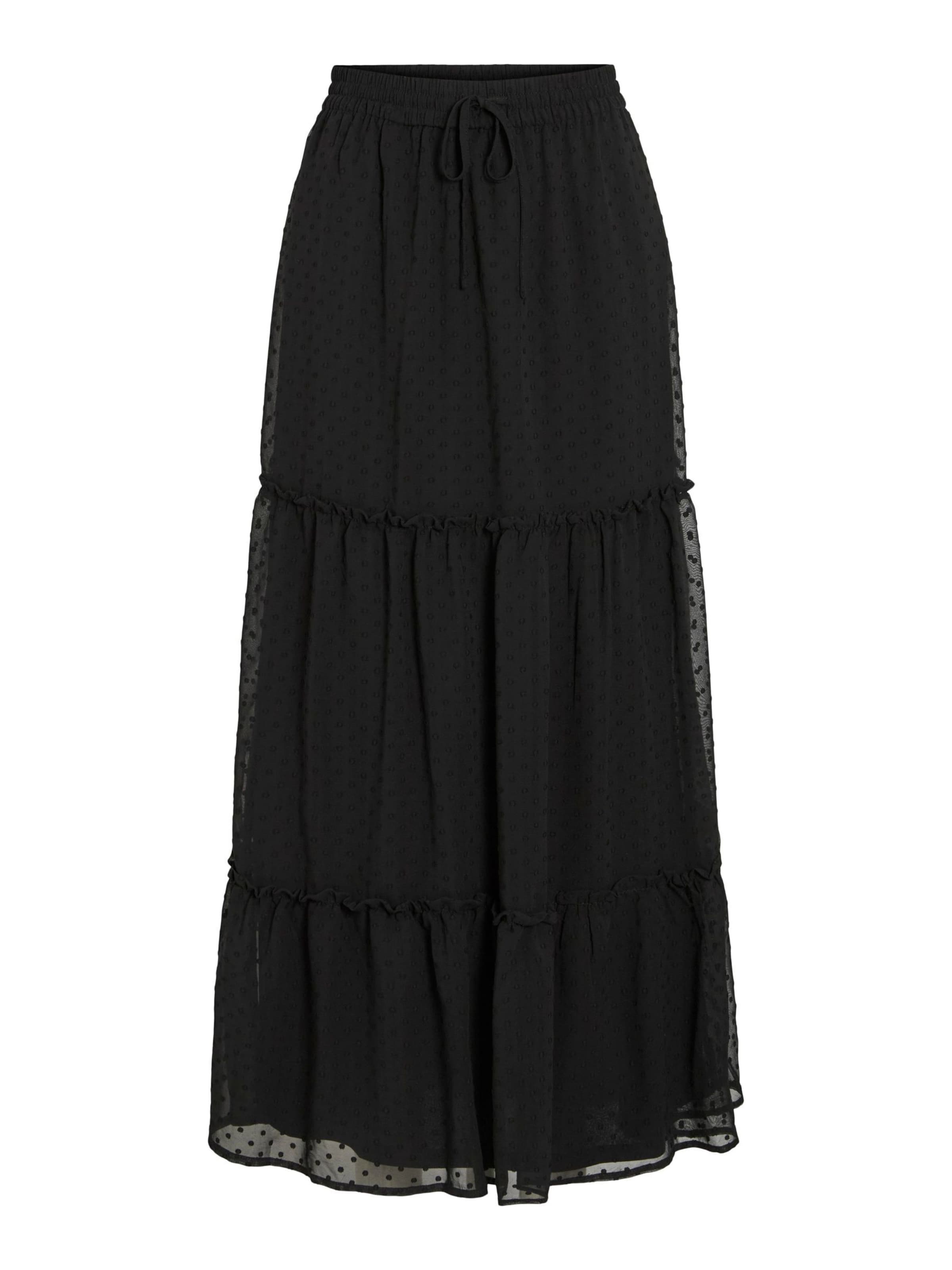 Gonna 'VIDobbi' di VILA in nero: frontale