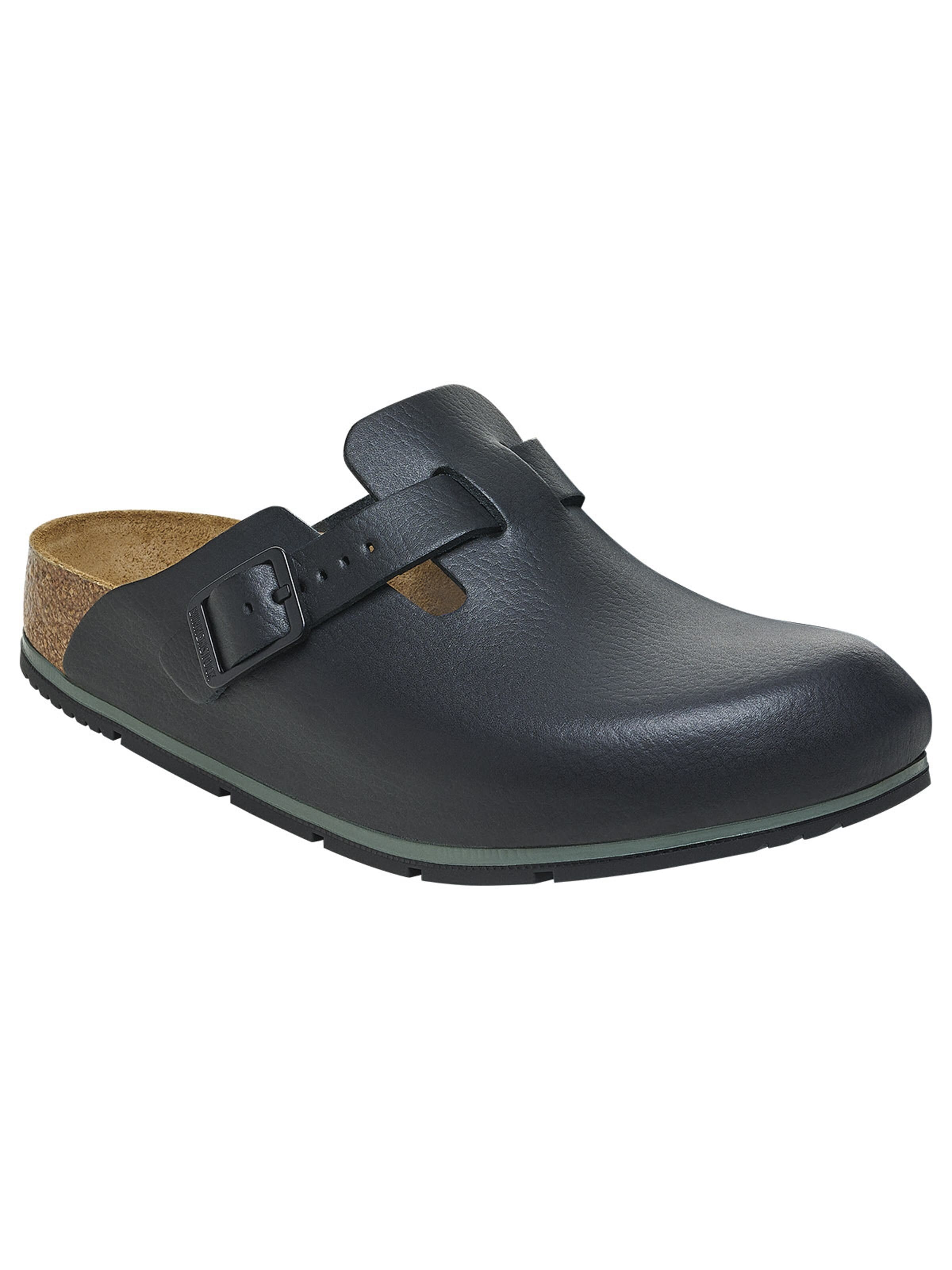 BIRKENSTOCK Clogs 'Freizeitschuhe Boston Pro in schwarz'‌‌‌‌‌‌‌ in Schwarz: Vorderseite