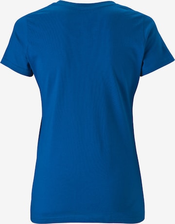 LOGOSHIRT Shirt 'Captain America' in Blauw