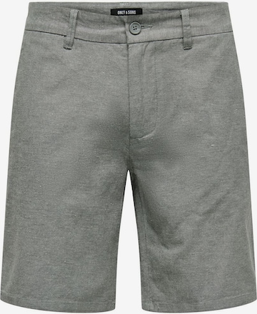 Pantaloni chino 'Mark' di Only & Sons in grigio: frontale