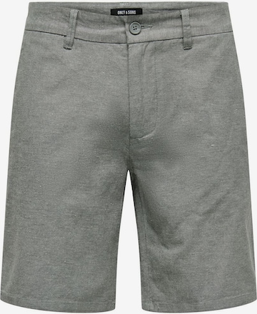 Only & Sons Chino 'Mark' in Grijs: voorkant