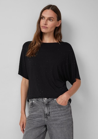 T-shirt s.Oliver en noir : devant