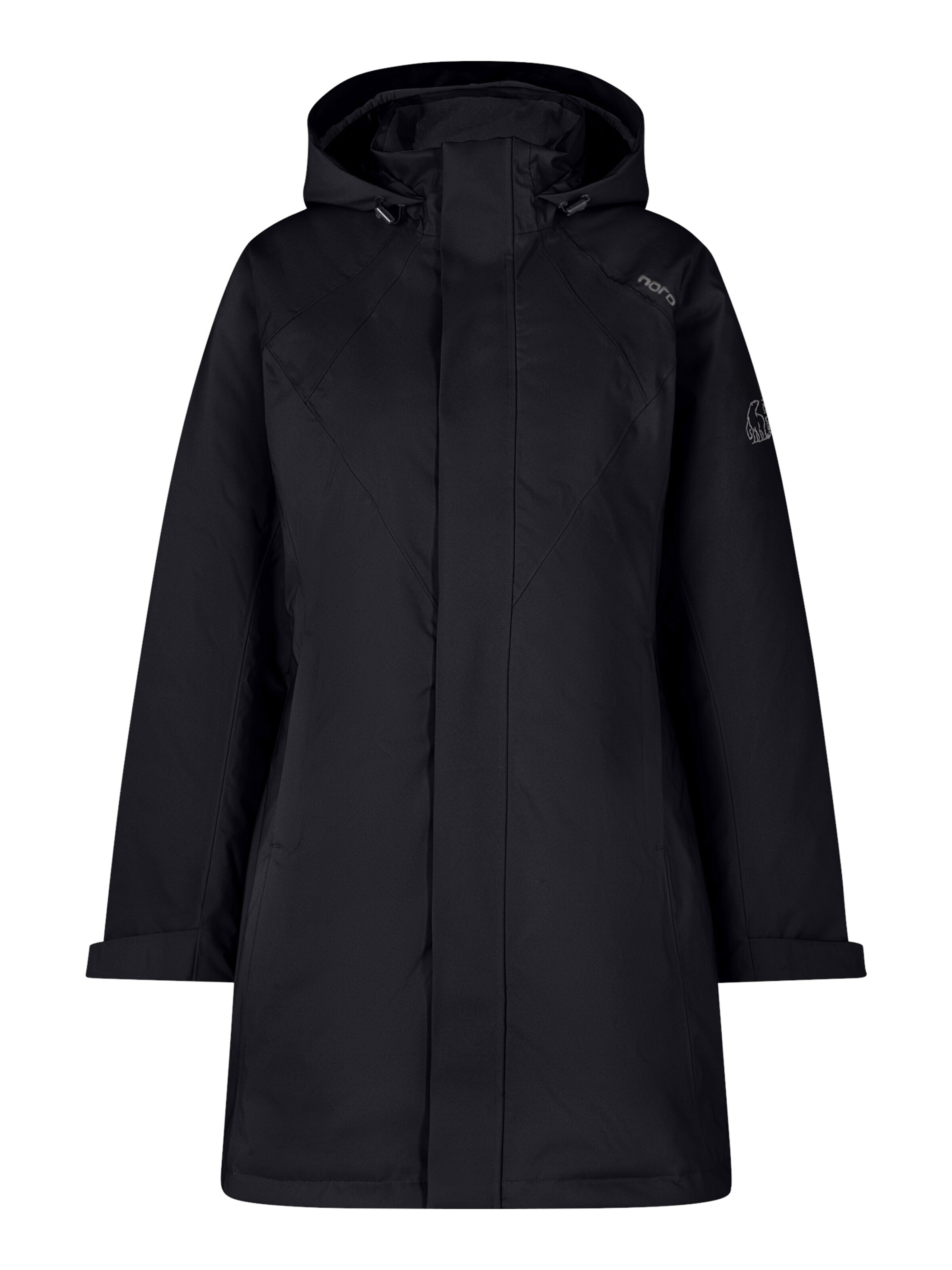 NORDISK Winter Coat 'Vigdis' in Black: front