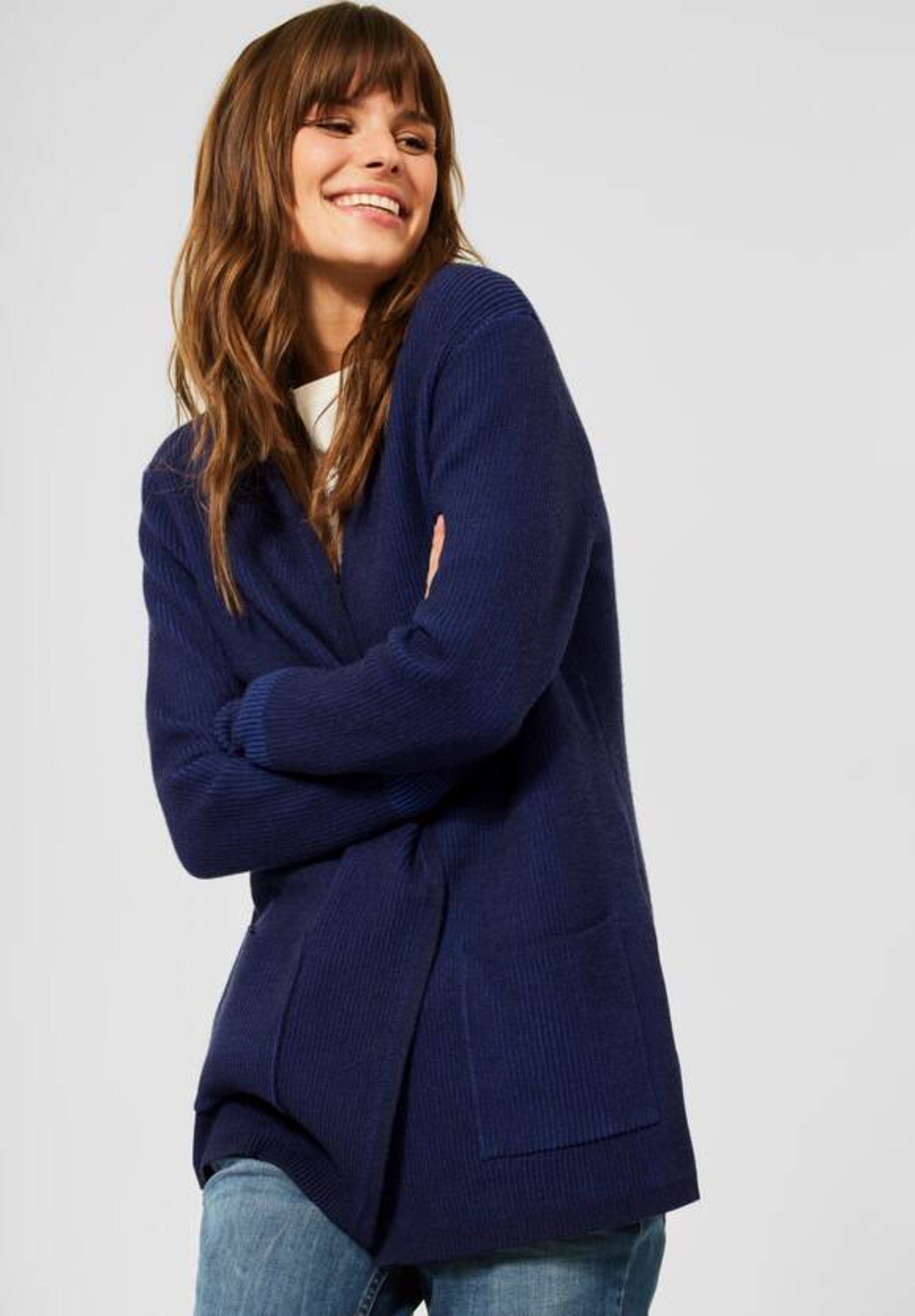 Frauen Pullover & Strick CECIL Strickjacke in Nachtblau - OZ02867 Frauen Pullover & Strick CECIL Strickjacke in Nachtblau - OZ02867