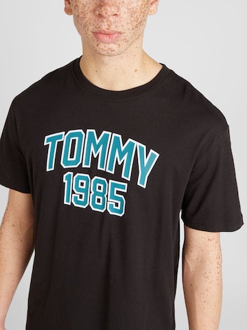juoda Tommy Jeans Marškinėliai