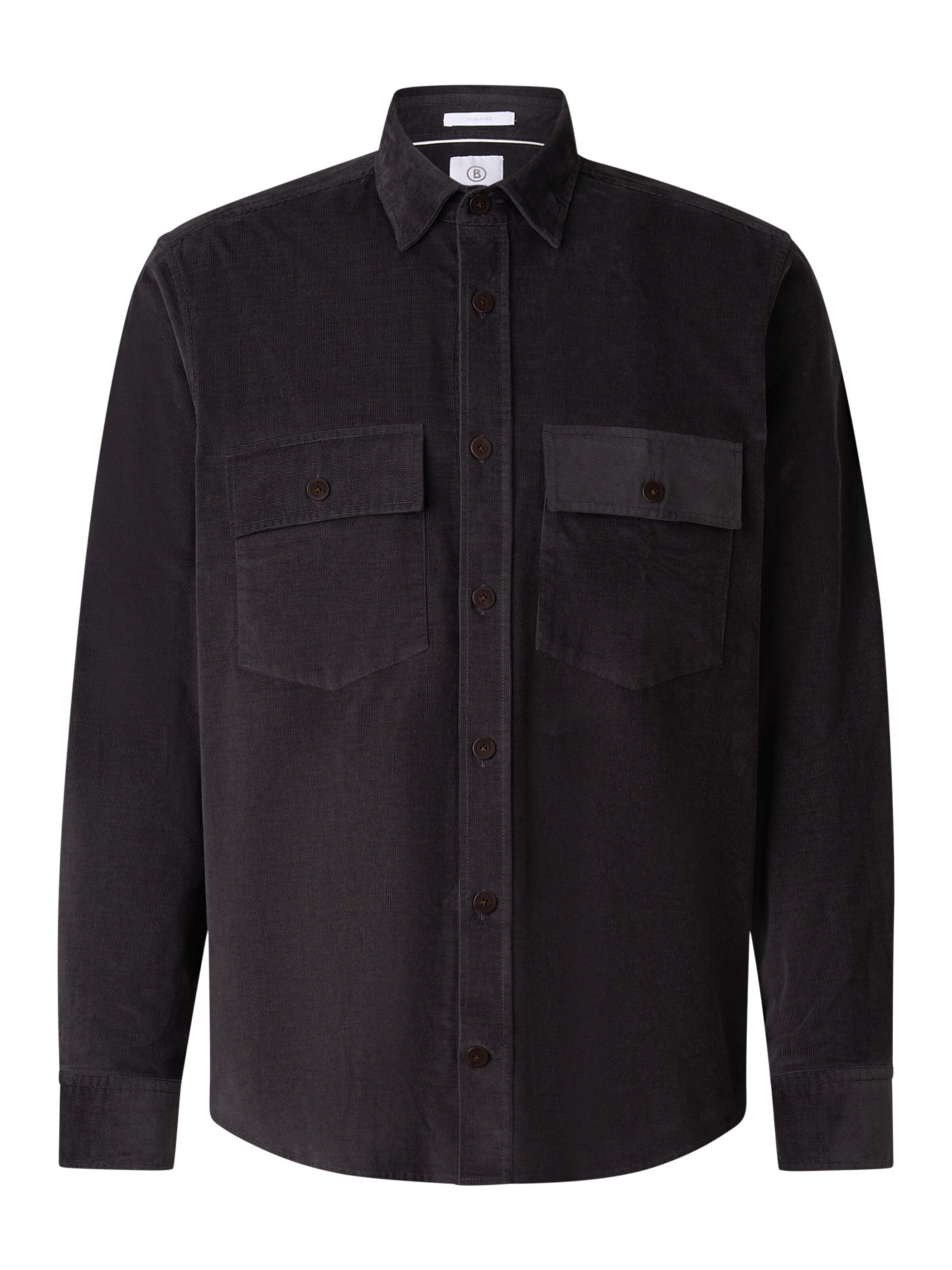 BOGNER Regular fit Button Up Shirt 'Heiko' in Grey: front