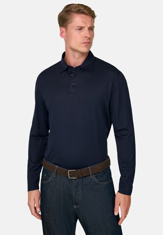 Boggi Milano Poloshirt in Blau: Vorderseite