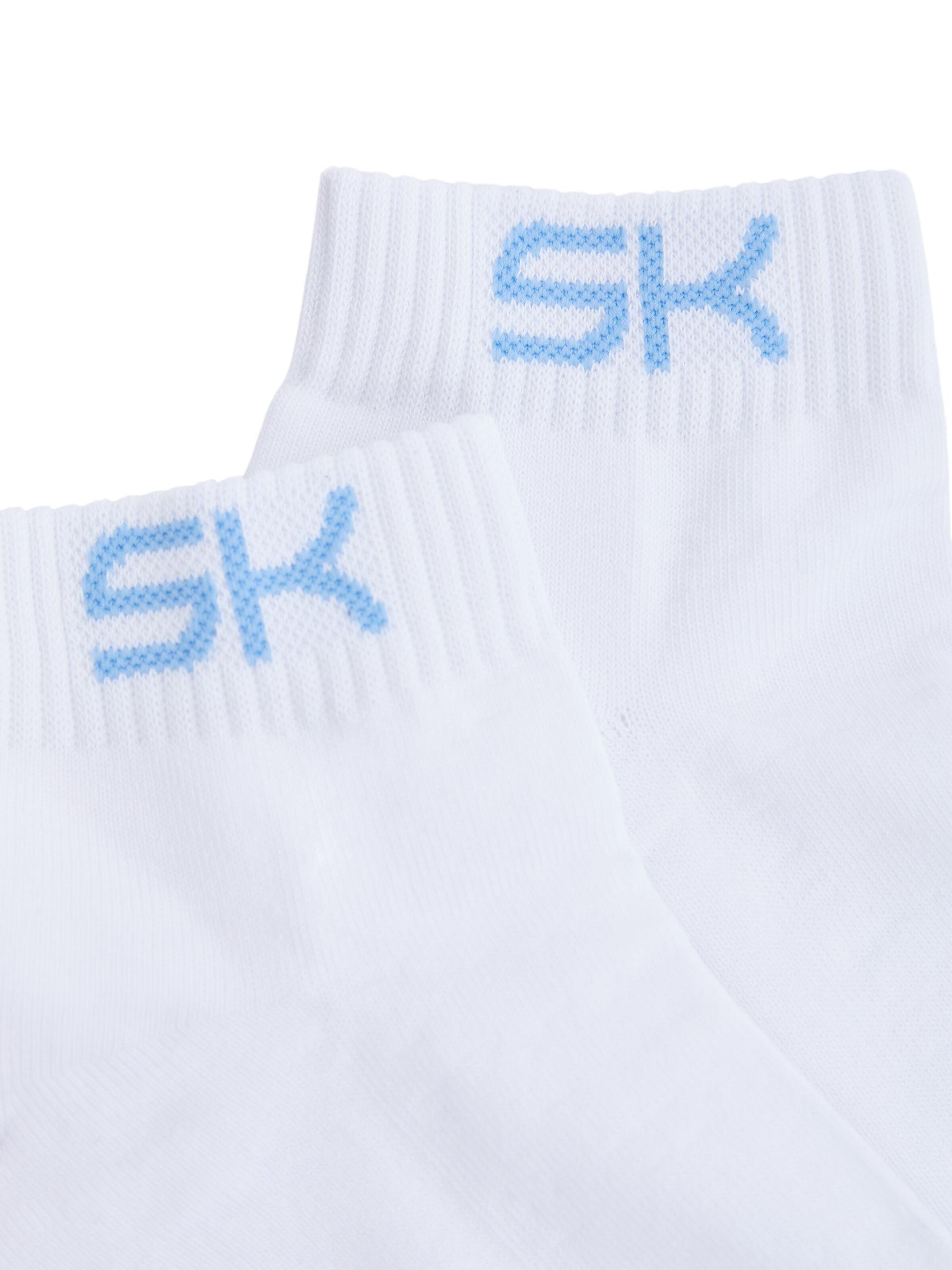 Calzino sportivo 'Short Tennis Socks' di SPORTKIND in bianco