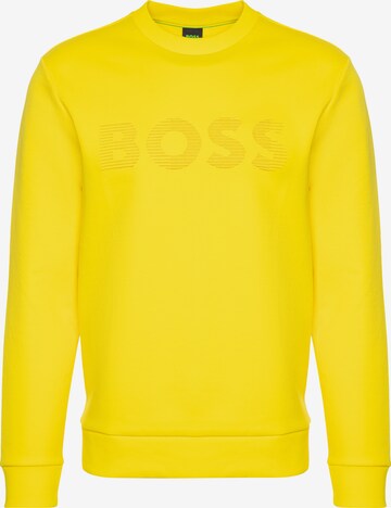 BOSS Sweatshirt 'Salbo 1' in Gelb: predná strana