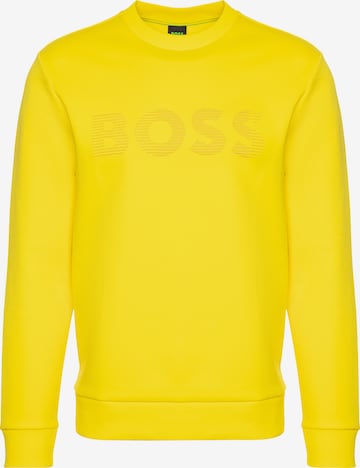 BOSS Black Sweatshirt 'Salbo 1' in Gelb: predná strana