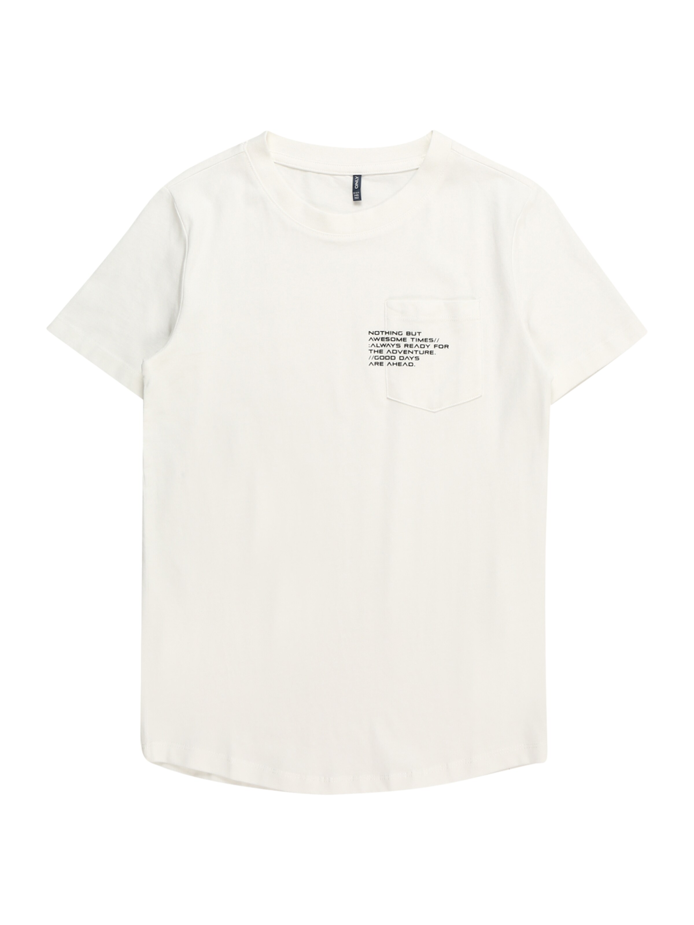 T-Shirt 'Marinus' ONLY GIRLS en blanc : devant