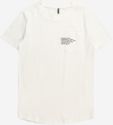 T-Shirt 'MARINUS' KIDS ONLY en blanc : devant