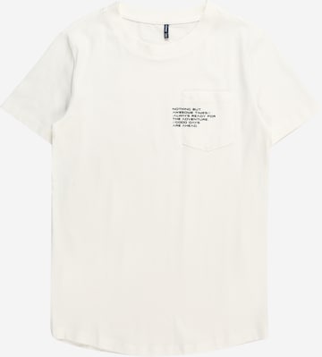 KIDS ONLY - Camiseta 'MARINUS' en blanco: frente