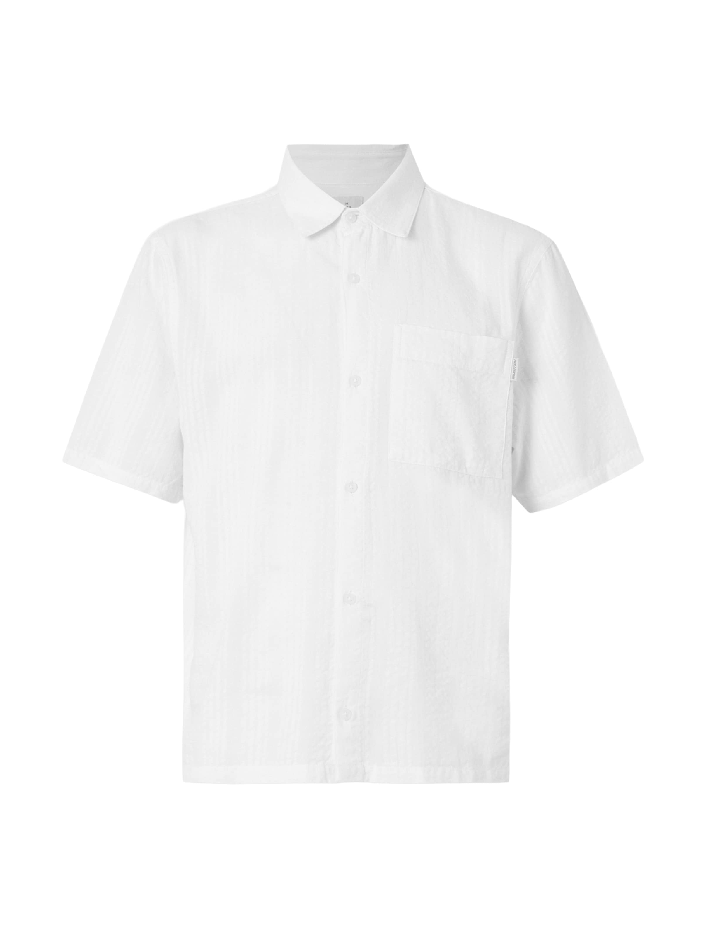 HOLLISTER Button Up Shirt in White: front