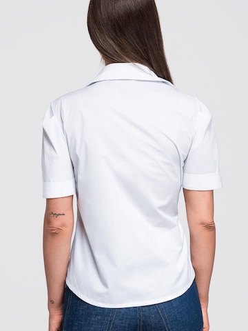 Ombre - Blusa en blanco