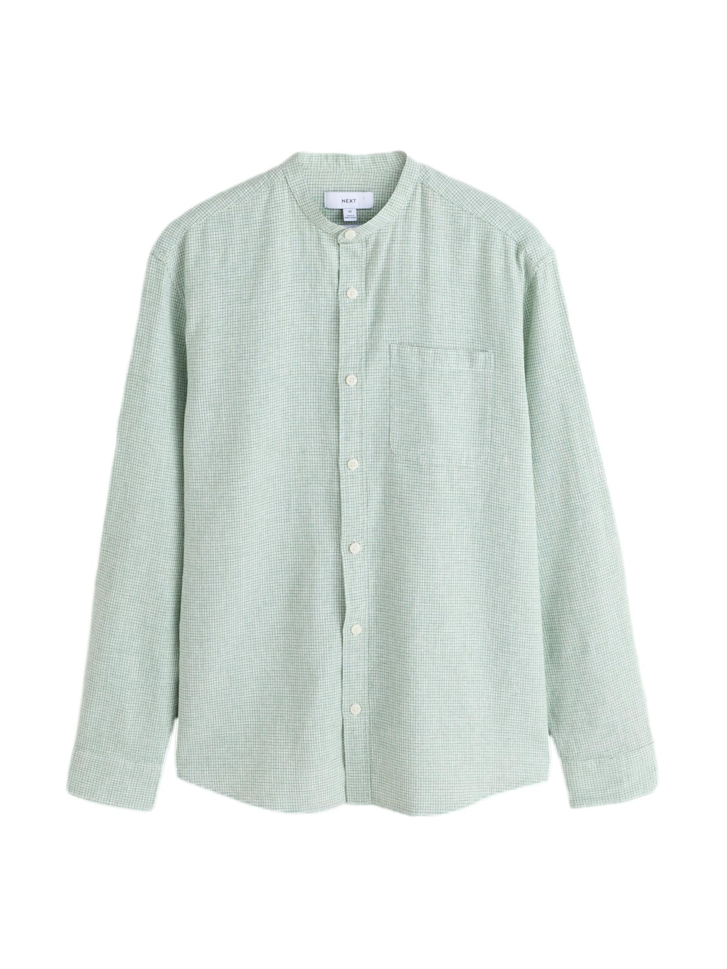 Next Comfort fit Button Up Shirt in Green: front
