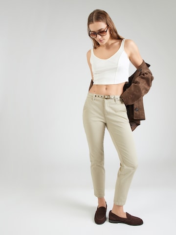 FREEMAN T. PORTER Úzky strih Chino nohavice - Zelená