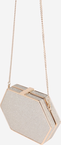Forever New Clutch in Silver: front