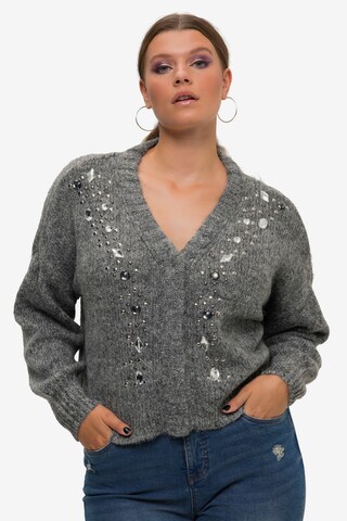 Studio Untold Knit Cardigan in Grey: front