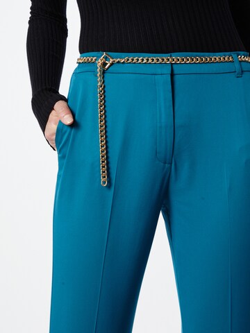 s.Oliver BLACK LABEL Normalny krój Spodnie w kant w kolorze niebieski