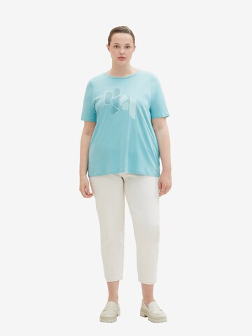 Tom Tailor Women + T-Shirt in Blau