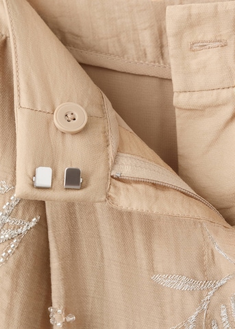 MANGO Loosefit Mütze 'Miso' in Beige