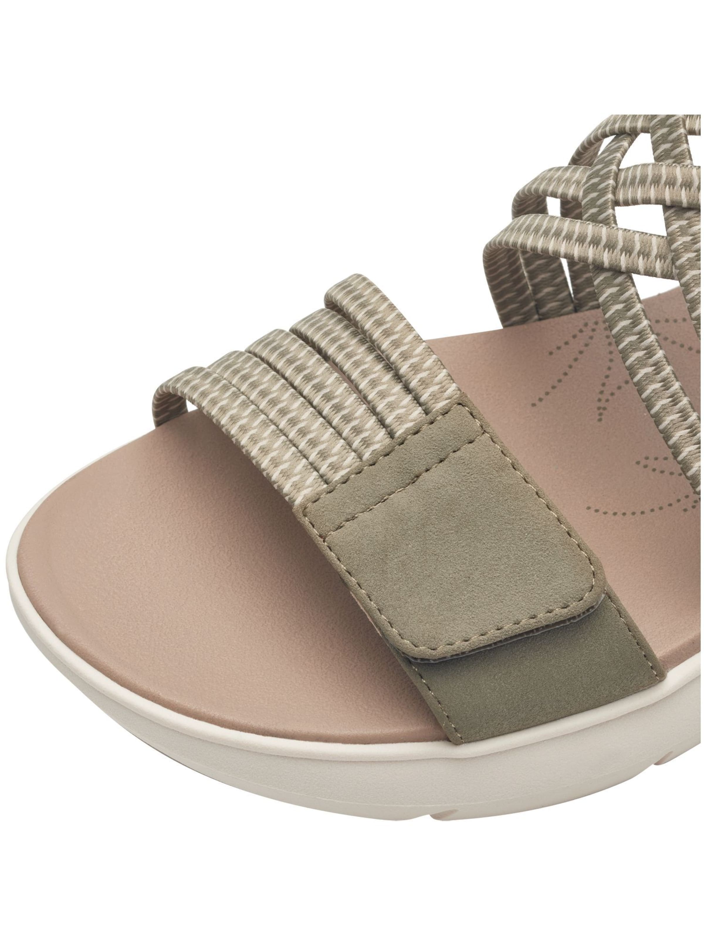 JANA Strap sandal in Green