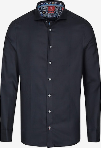 Hatico Slim fit Business Shirt in Blue: front