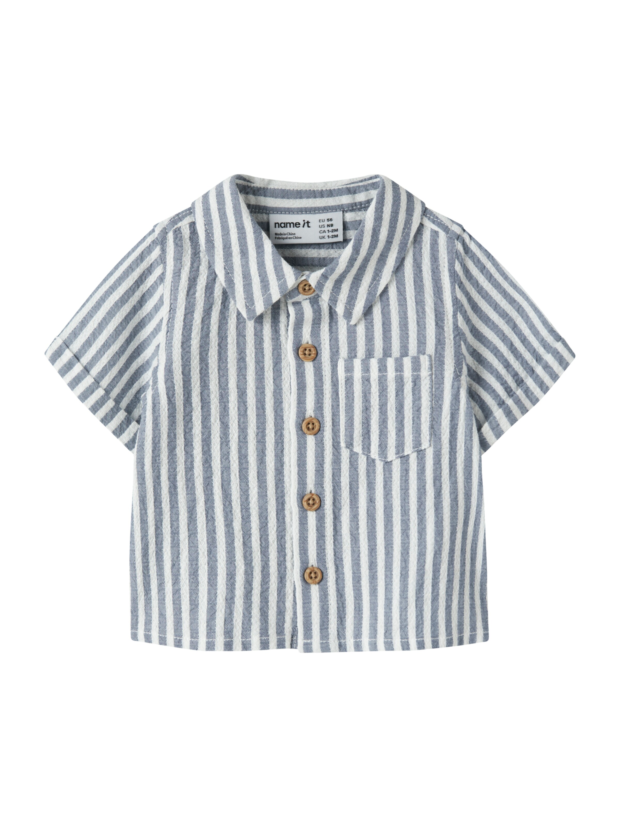 NAME IT Koszula 'NBMFEDENIS' w kolorze niebieski: przód