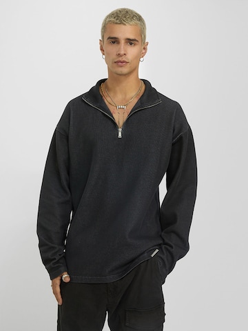 Young PoetsSweater majica 'Ciel' - crna boja: prednji dio