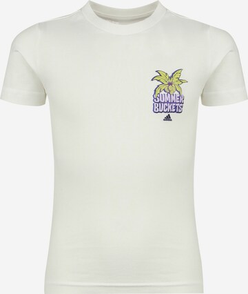 T-Shirt fonctionnel ADIDAS PERFORMANCE en blanc : devant