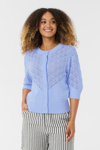 Cardigan 'Meza' CULTURE en bleu : devant