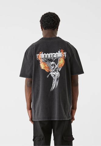 MJ Gonzales Shirt 'Burning Wings' in Schwarz: Vorderseite
