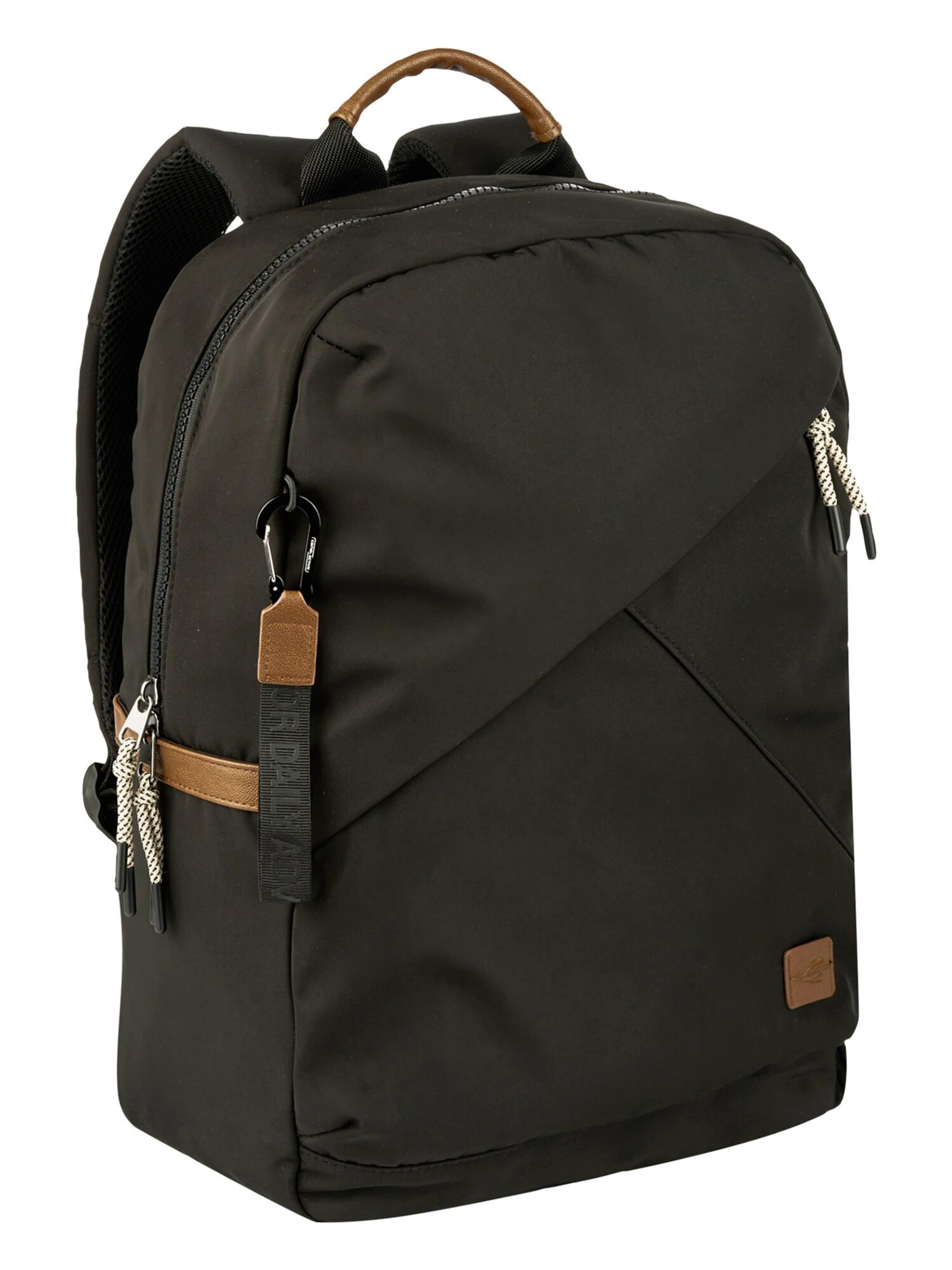 Zaino 'AURUM' di CAMEL ACTIVE in nero: frontale