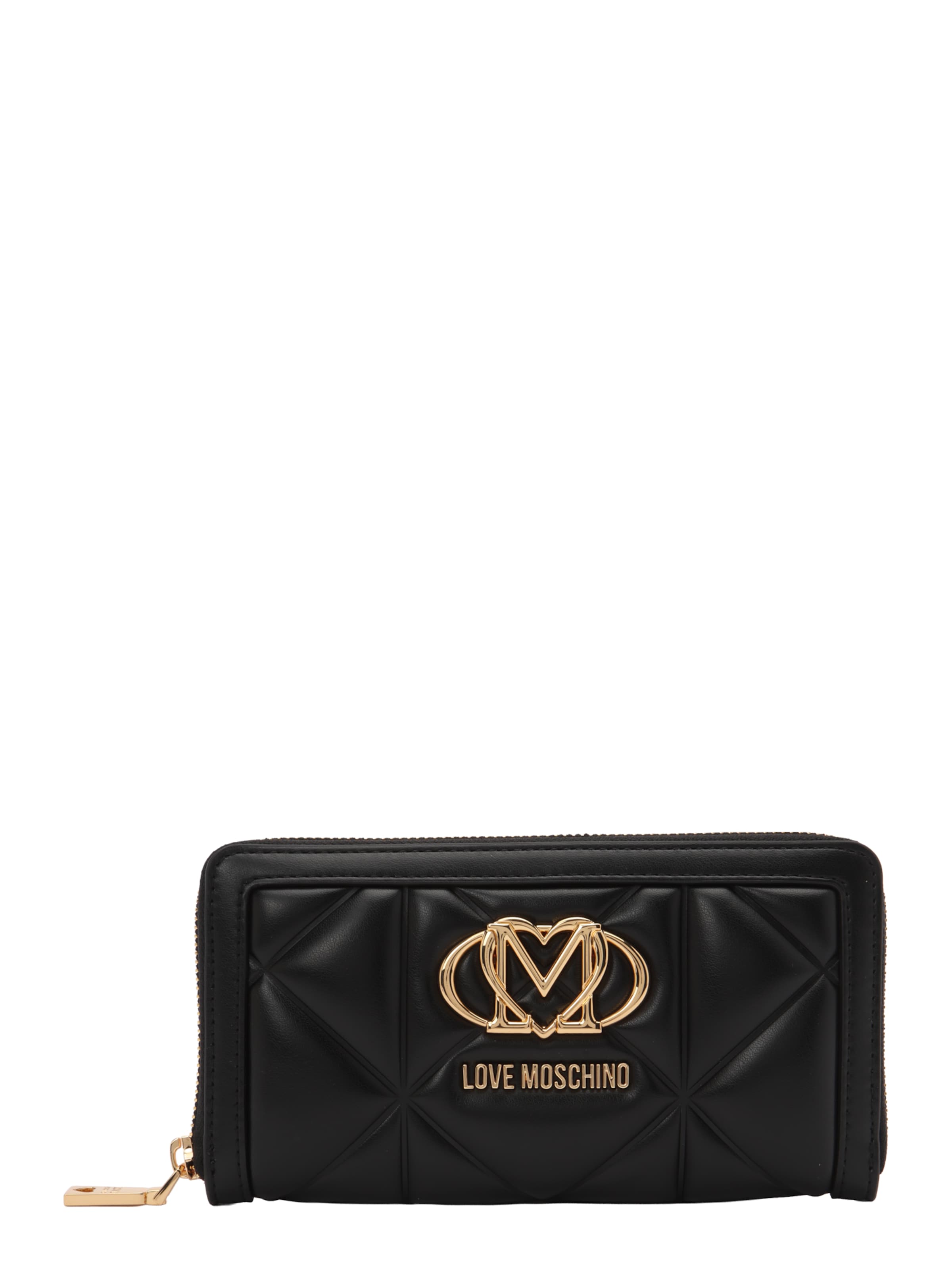 Portamonete 'EMBOSSED' di Love Moschino in nero: frontale
