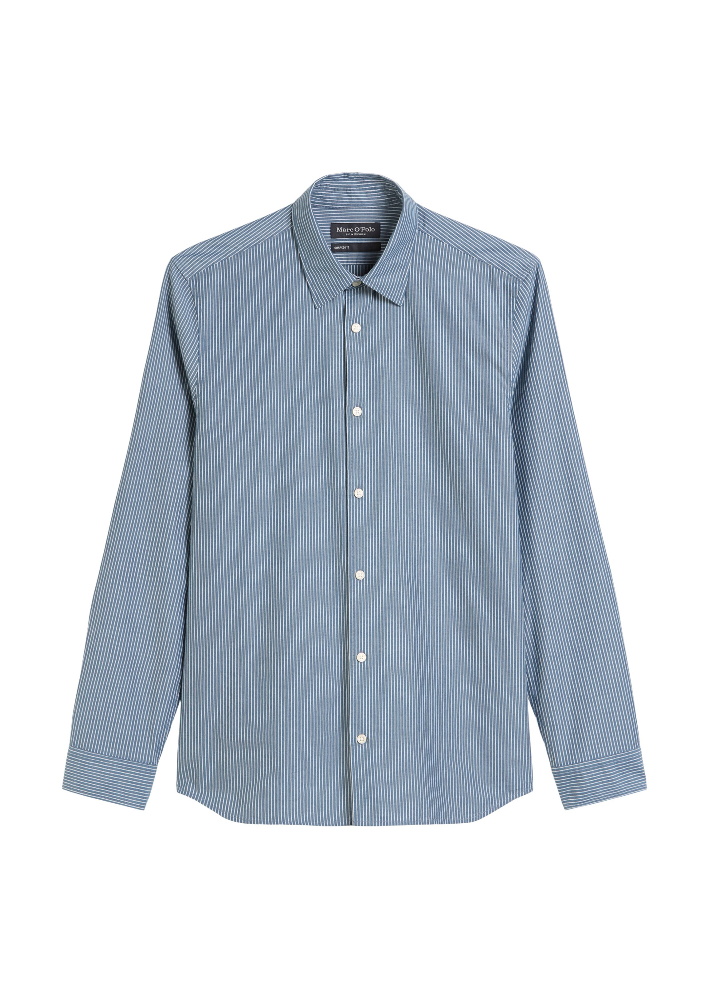 Marc O'Polo Button Up Shirt in Sky blue / White, Item view