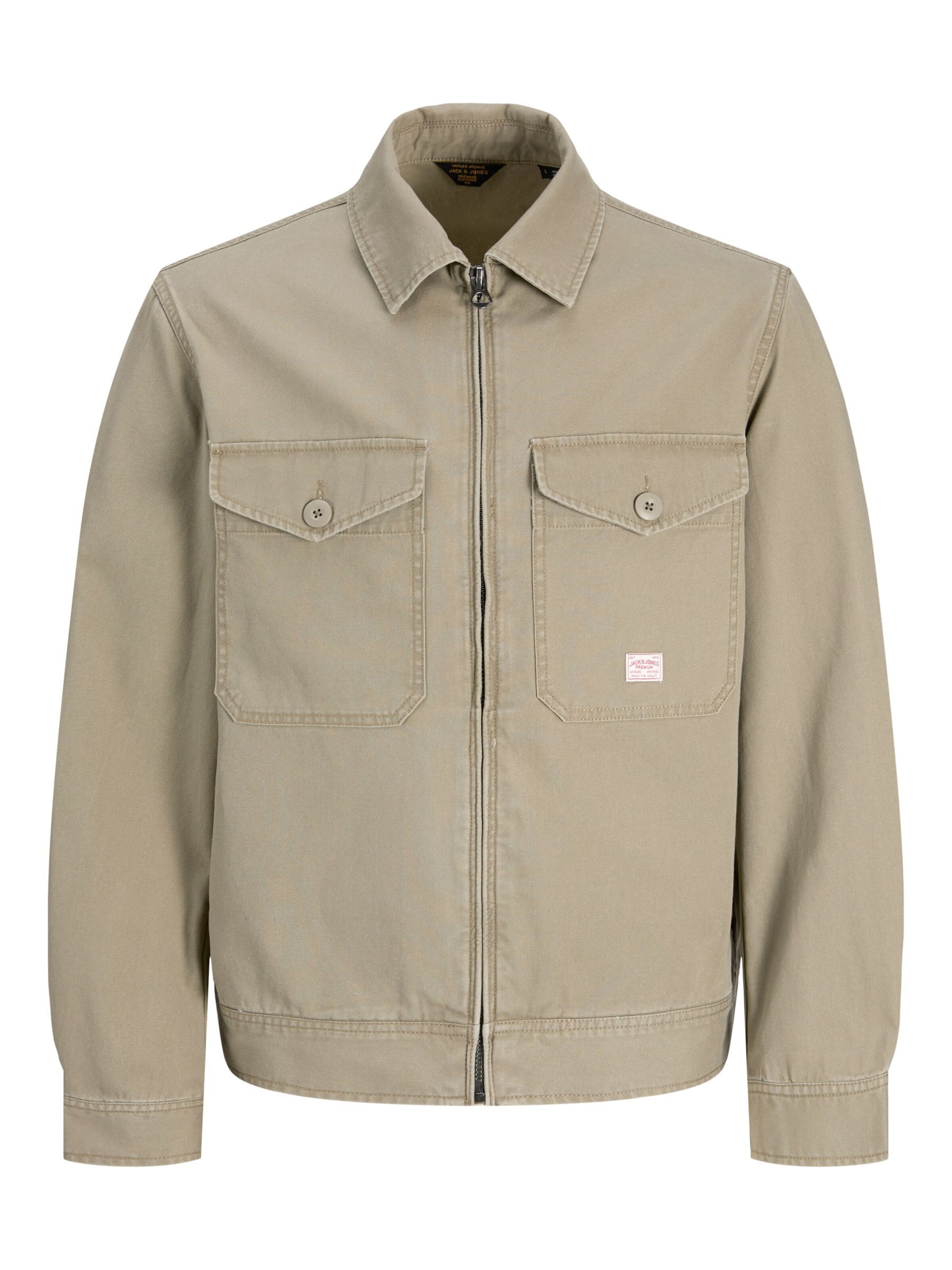 Veste mi-saison 'JPRBlujaden' Jack & Jones Plus en gris : devant
