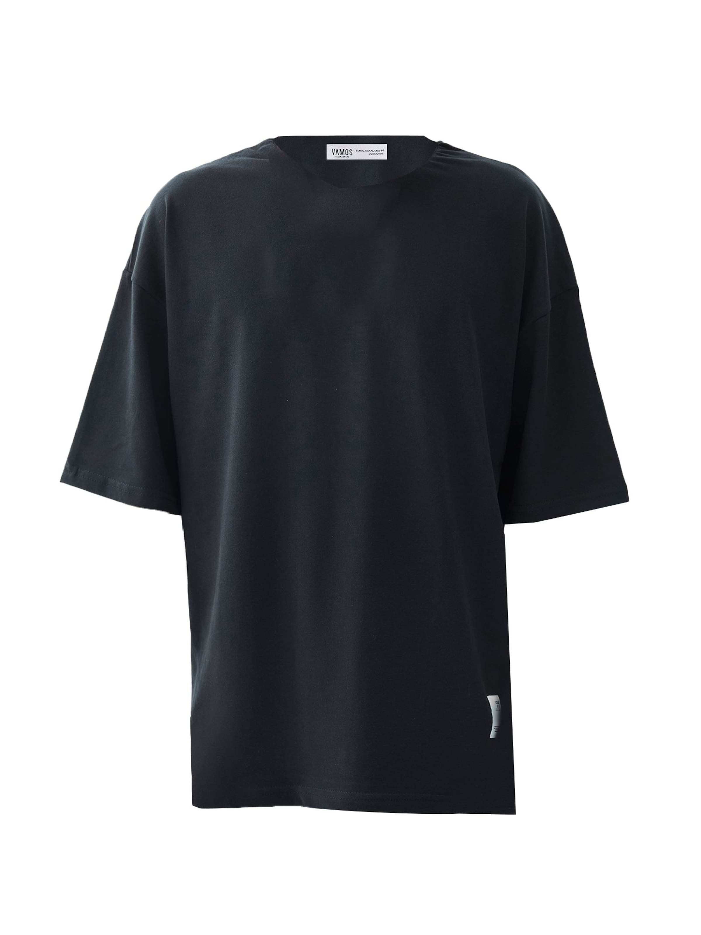 juoda VAMOS CLO Marškinėliai: priekis