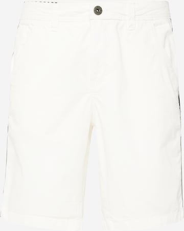 CAMP DAVID Štandardný strih Chino nohavice - biela: predná strana
