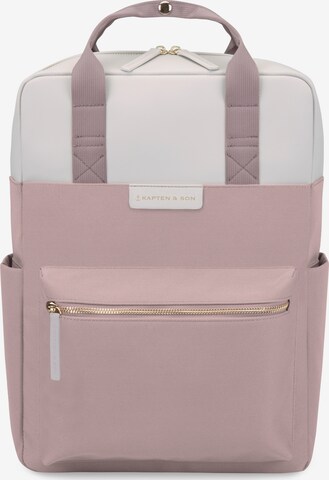 Kapten & Son - Mochila 'Bergen Small Dusty Rose' em rosa: frente