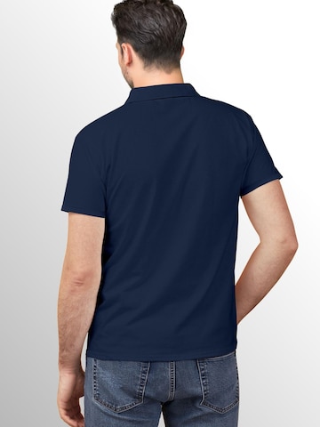 Neverless Shirt 'Polygon Wolf' in Blue