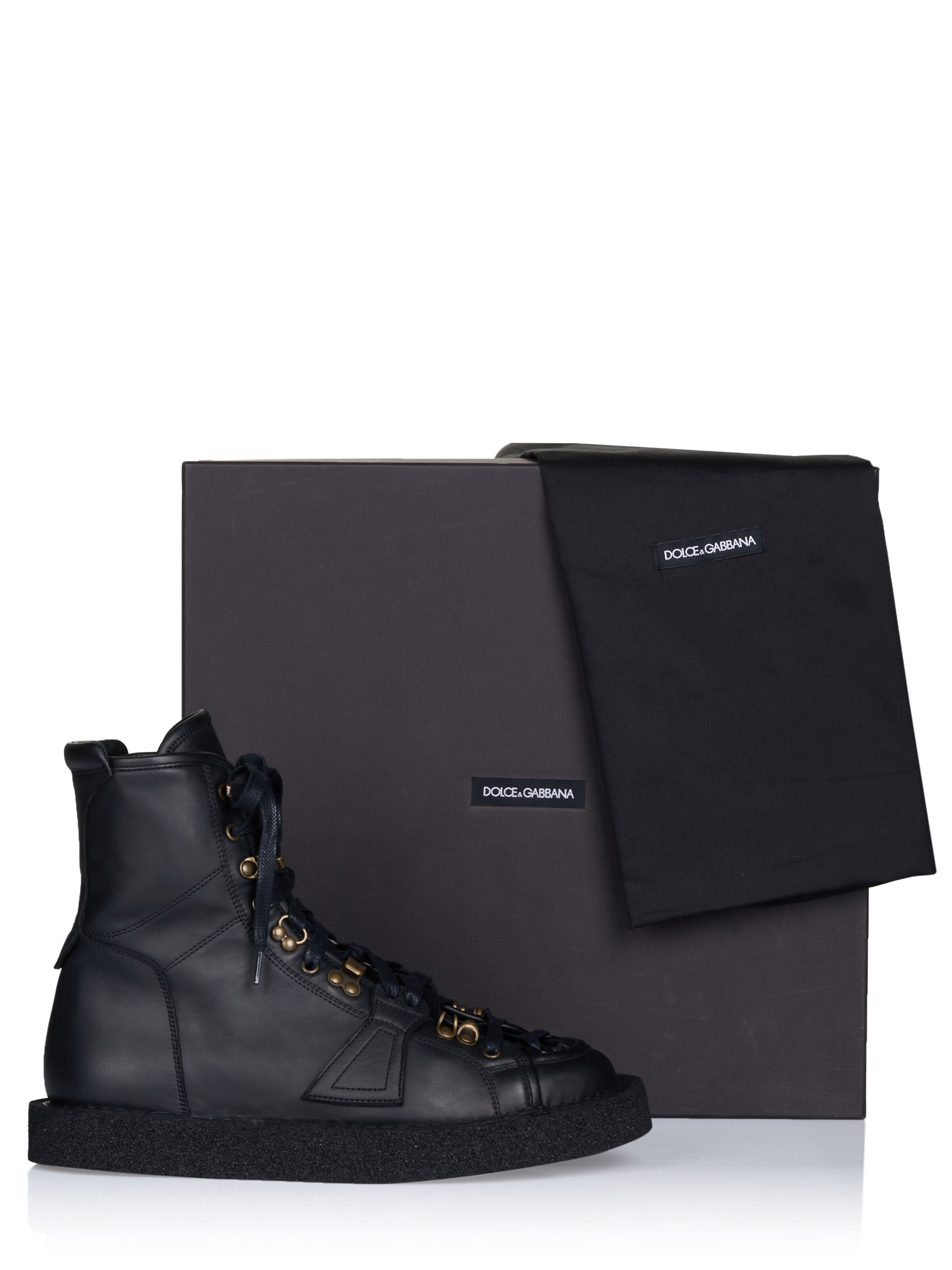 DOLCE & GABBANA Lace-up boot in Black