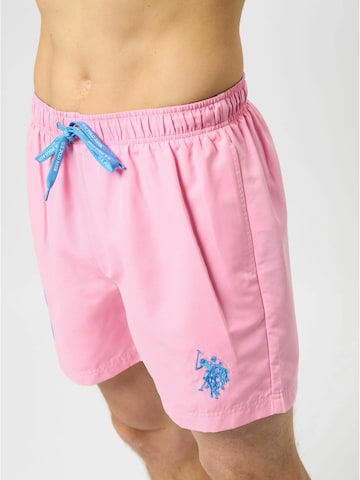 U.S. POLO ASSN. Badeshorts 'Alexander' i pink
