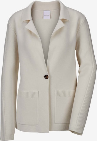 Cardigan MADELEINE en blanc : devant