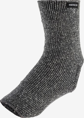 YOGISTAR.COM Athletic Socks in Grey: front