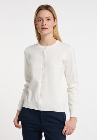 DreiMaster Klassik Knit Cardigan 'Malegnano' in White: front