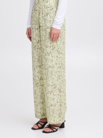 ICHI Loose fit Trousers 'Marrakech' in Green